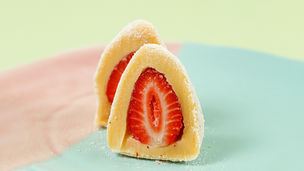 Coxinha de Morango Ninho